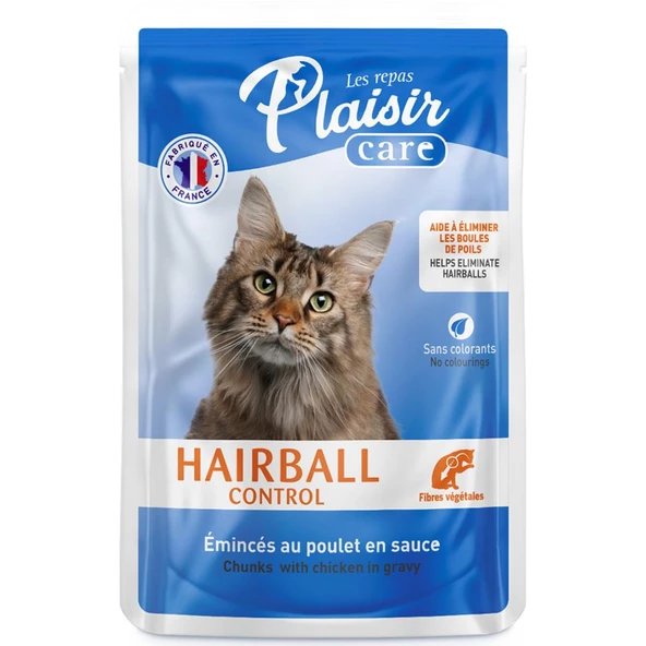 Plaisir Care 85Gr Pouch Hairball Control - Tüy yumağı Kontrol 1Adet Yaş Kedi Maması