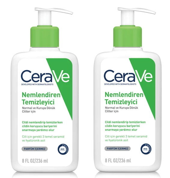 CeraVe Nemlendiren Temizleyici 2x236 Ml