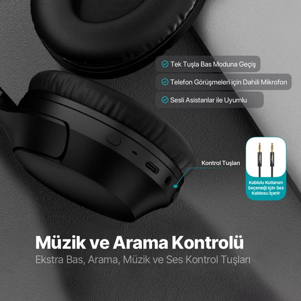 ttec SoundMax 3 Kulaküstü Kablosuz Bluetooth Kulaklık - 3