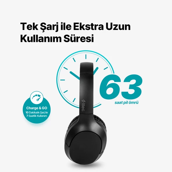 ttec SoundMax 3 Kulaküstü Kablosuz Bluetooth Kulaklık - 4