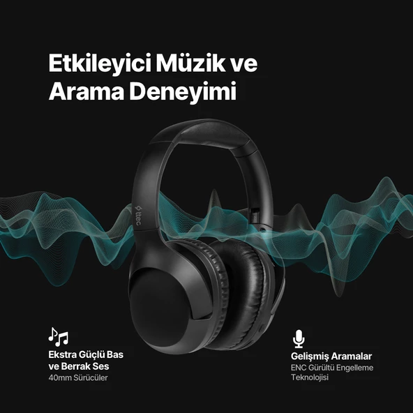 ttec SoundMax 3 Kulaküstü Kablosuz Bluetooth Kulaklık - 2