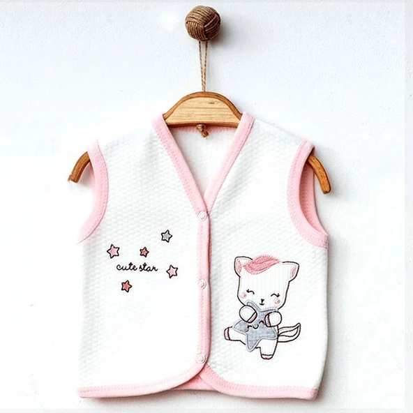 Ekebaby Cute Star Lüks Kapitone Yelek 44116