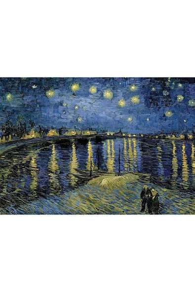 Art Puzzle Yıldızlı Gece 2, Vincent Van Gogh 1000 Parça Puzzle - 2