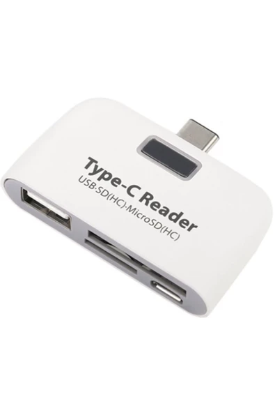 Alfais 4941 Type C Usb 3.1 Kart Okuyucu Micro Usb Sd Card Reader Çevirici