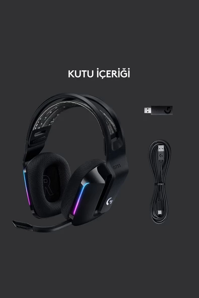 Logitech G G733 Lıghtspeed Rgb Kablosuz 7.1 Surround Ses Oyuncu Kulaklığı - Siyah - 6