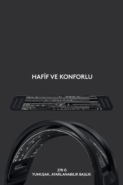 Logitech G G733 Lıghtspeed Rgb Kablosuz 7.1 Surround Ses Oyuncu Kulaklığı - Siyah - 2