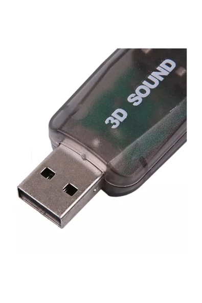 Alfais 4504 5+1 Harici Laptop Usb Ses Kartı 3.5Mm Kulaklık Mikrofon Çevirici