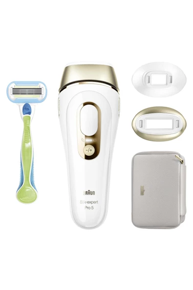 Braun   IPL Silk expert Pro 5, Evde Tüy Alma, Çanta, Venus Tıraş Makinesi, 2 Başlık ile, PL5152 - 8