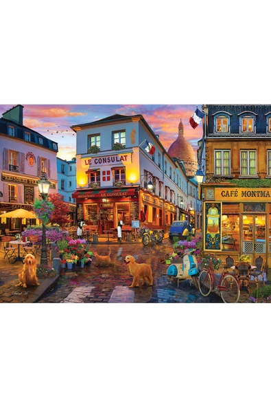 Anatolian 1000 Parçalık Puzzle - Cafe Montmartre 1177 - Resim 2