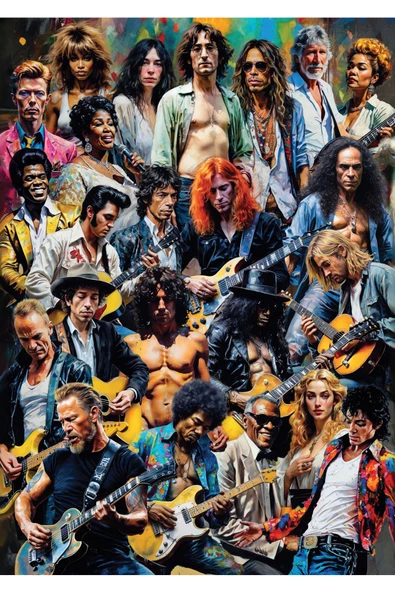 Anatolian 1500 Parçalık Puzzle - Rock Stars 4580 - Resim 2