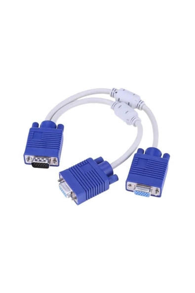 Alfais 4567 Vga Y Kablo Çoklayıcı Switch Splitter Kablosu Çoklu Monitör Tv