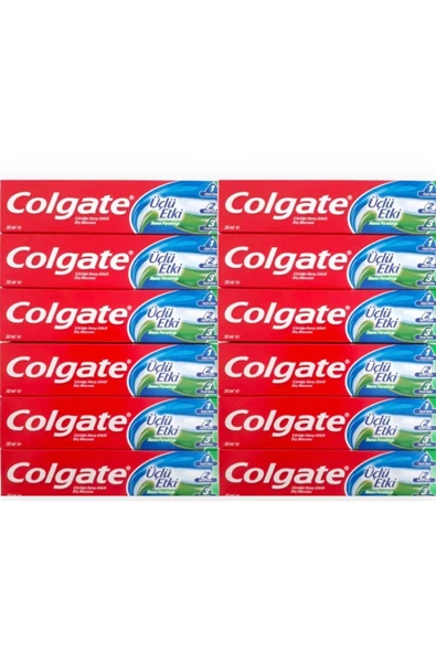 Colgate Üçlü Etkili Diş Macunu 50ml 12’li Paket