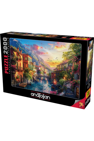 Anatolian 2000 Parçalık Puzzle / Akdeniz Kasabası - Kod:3969