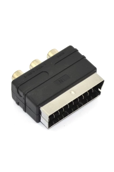 Alfais 4814 Scart To Rca Skart Tos Av Çevirici Dönüştürücü Adaptör
