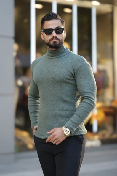 5'li Paket Erkek Boğazlı Balıkçı Triko Kazak - 6