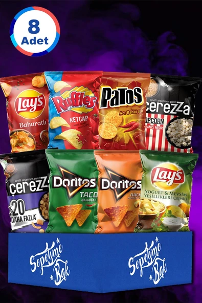 DORİTOS 8 Parça Karma Karışık Cips Paketi