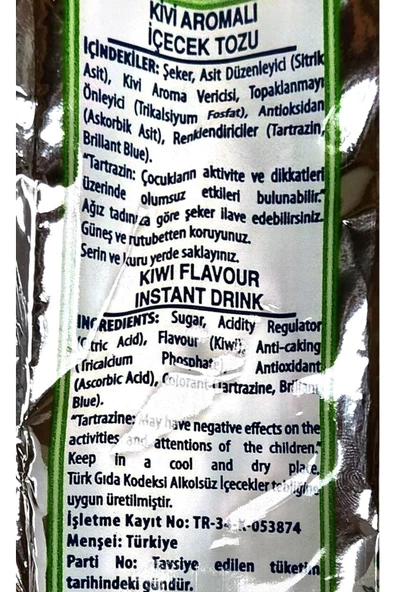 POLI Kivi Aromalı Içecek Tozu 3x300 Gr (3 Adet) - 2