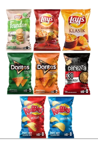 DORİTOS Cips Paketi Karışık 8’li