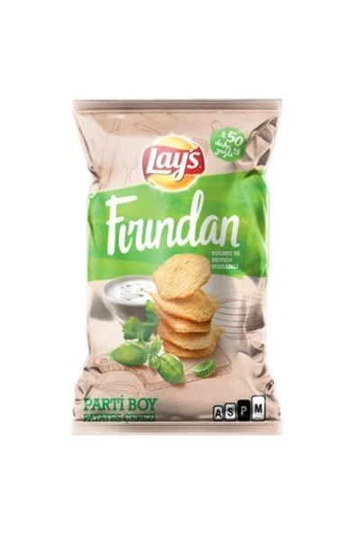 Lay's Fırından Yoğurt & Mevsim Yeşillikli Patates Çerezi Parti Boy 134 G ( 8 Adet )