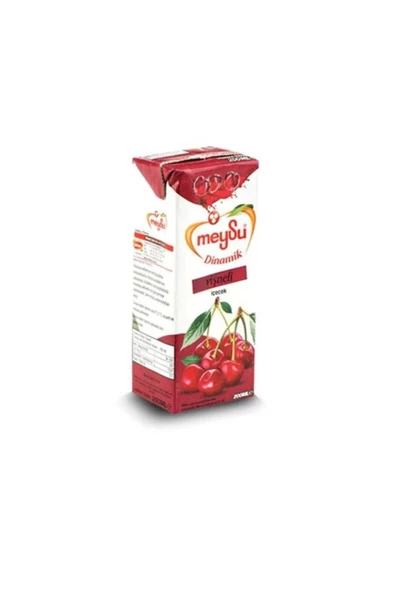 Meysu Dinamik Meyve Suyu Vişne 200 Ml X 27 Adet