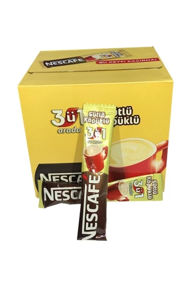 Nescafe 3 Ü 1 Arada Sütlü Köpüklü - Kutu Içi Adet: 48