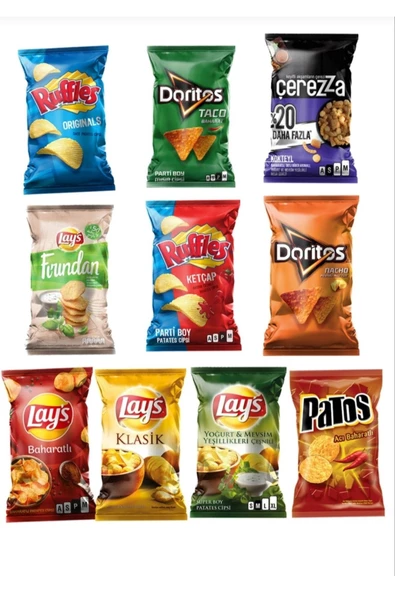 DORİTOS 12 Parça Karma Karışık Cips Paketi