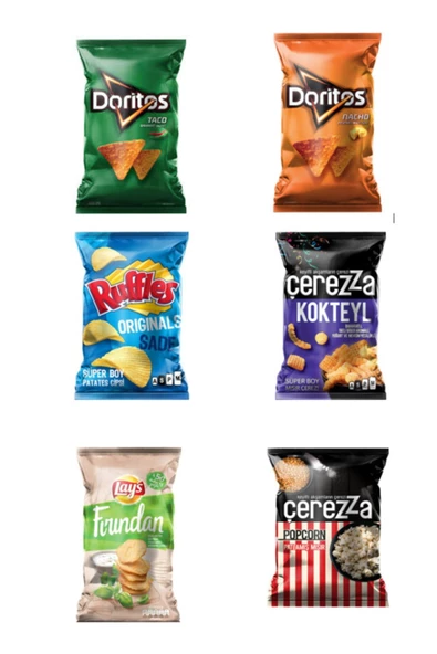 DORİTOS Lay's Ruffles Çerezza 6'lı Karma