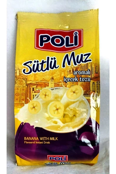 POLI Sütlü Muz Aromalı İçecek Tozu 250 gr