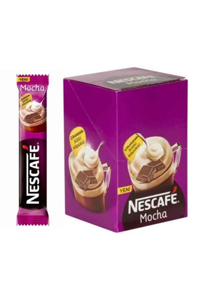 Nescafe Mocha Çikolatalı Sütlü Köpüklü Kahve 24 Adet 17.9 gr