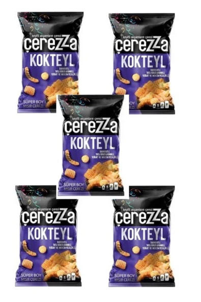 Çerezza Kokteyl Süper Paket Cips 5 Adet