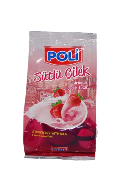 POLI Sütlü Çilek Aromalı Içecek Tozu 250 Gr