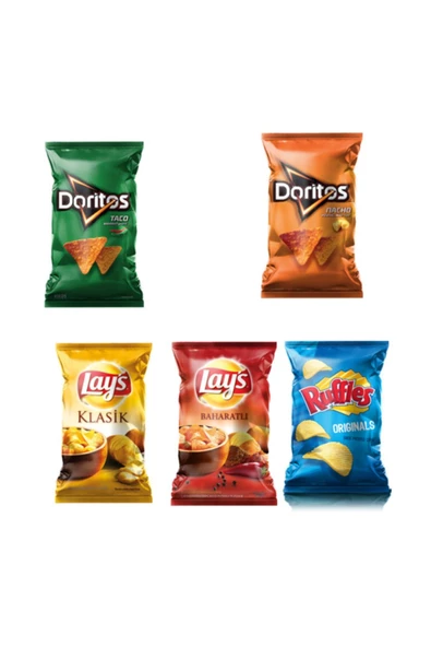 Frito Lay Doritos Lay's Ruffles Süper 5'li