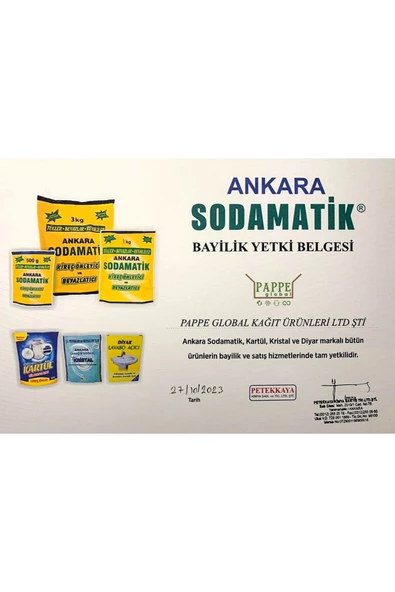 ankara sodamatik Kireç Önleyici ve Beyazlatıcı 1 kg  5 Adet - 2
