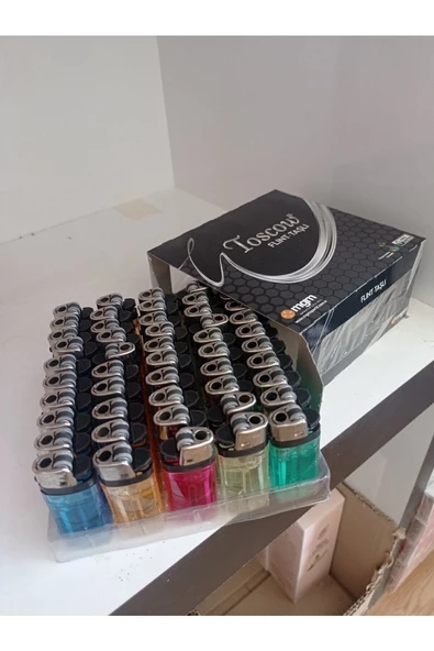 Toscow 50 Adet Taşlı Mat Çakmak 8697788751792 - Resim 2