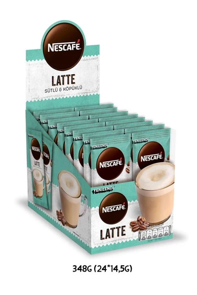 Nescafe Latte Sütlü ve Köpüklü Çözünebilir Kahve Karışımı 14.5 g x 24