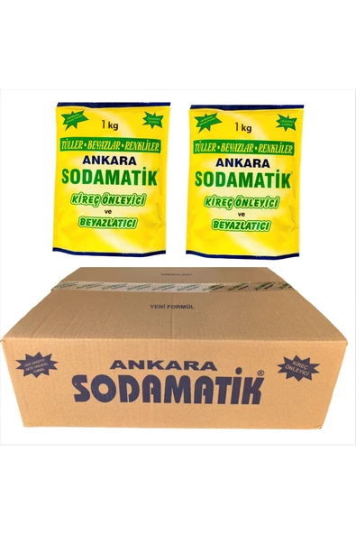 ankara sodamatik Kireç Önleyici ve Beyazlatıcı 1 kg  20 Adet