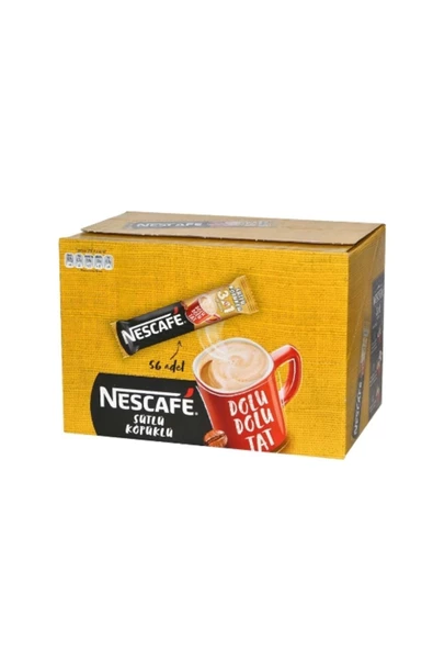 Nescafe 3'ü 1 Arada Sütlü Köpüklü 56'lı 17,4 Gr. (4'LÜ)