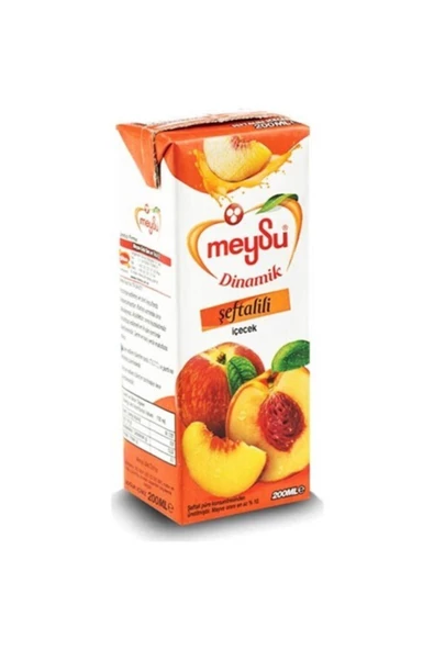 Meyöz Meysu Dinamik Şeftali Meyveli Içecek 200 ml (27 ADET)