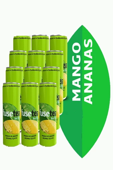 Fuse Tea 12 Adet 200ml Soğuk Çay Mango Ananas