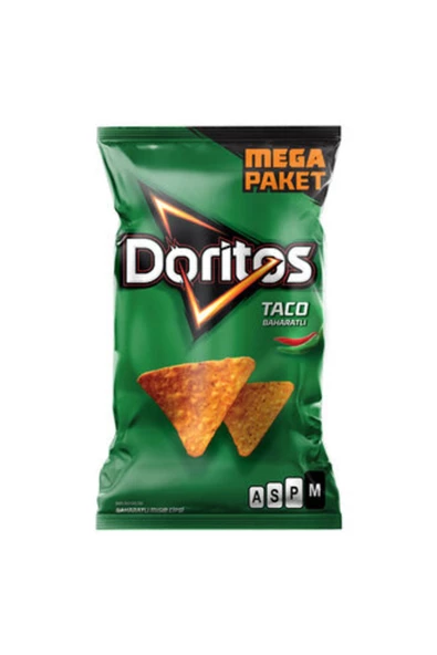 DORİTOS Taco Baharatlı Mısır Cipsi Mega Boy 218 G ( 8 Adet )
