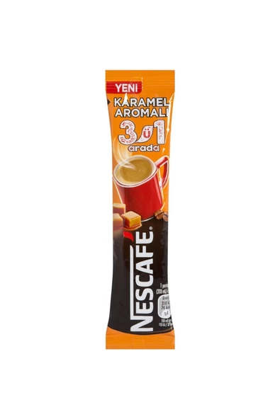 Nescafe 3'ü 1 Arada Karamelli 17,7 gr 96 Paket (24'lü 4 Kutu)