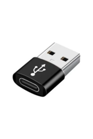 Eso Erkek Usb To Dişi Type-c Çevirici Data Otg Adaptör Dönüştürücü - Siyah