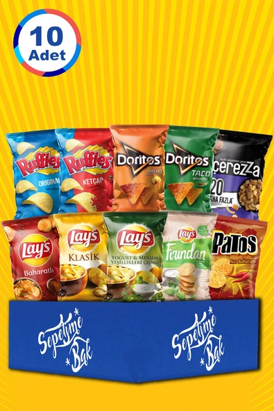 DORİTOS 10 Parça Karma Karışık Cips Paketi Versiyon 3