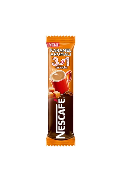 Nescafe 3'ü 1 Arada Karamel Aromalı 17.7 G 10 Adet