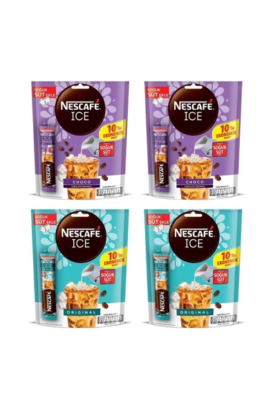 Nescafe Ice Original ve Choco 10 lu / 4 lü Karma Paket