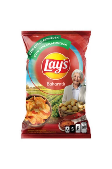 Lay's Baharatlı Patates Cipsi Süper Boy 107 G ( 8 Adet )