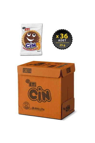 Eti Cin Portakallı 25 g x 36 Adet - Resim 2