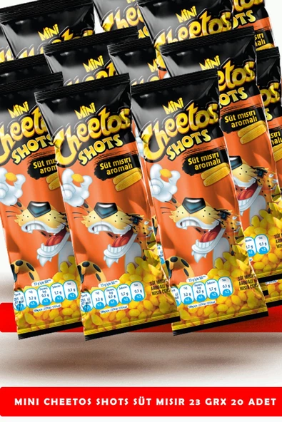 Cheetos Shots Süt Mısır 23 Gr X 20 Adet