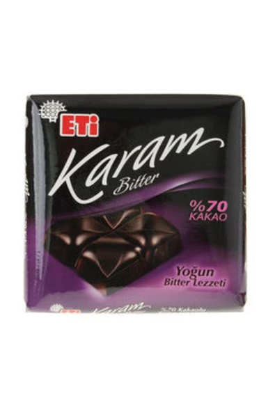 Eti Bitter %70 Kare Çikolata 60 gr - 1