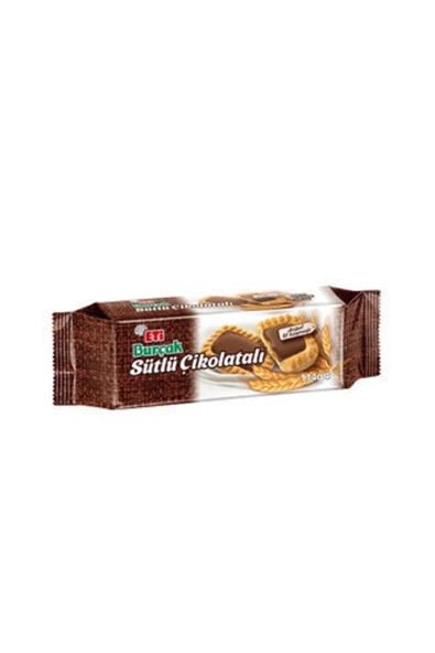 Eti Burçak Sütlü Çikolatalı Bisküvi 114 G ( 10 Adet )